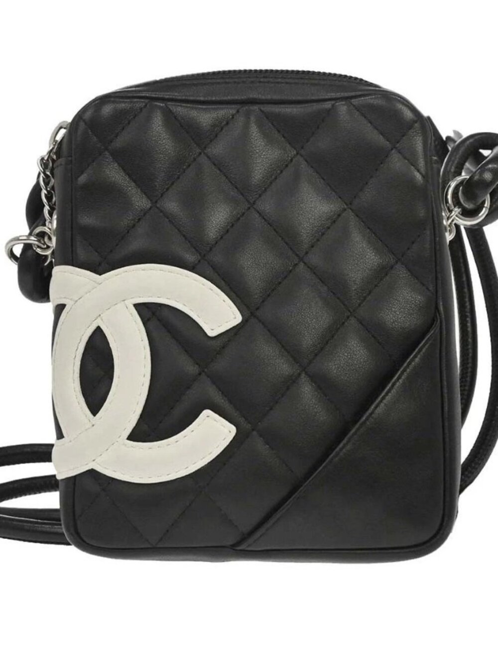 Chanel Black Calfskin Cambon Ligne Shoulder Bag 188724